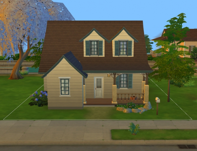 Sims 4 Cozy for Three house by ImAries at Mod The Sims