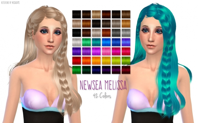 Sims 4 5 Hair retextures at Nessa Sims