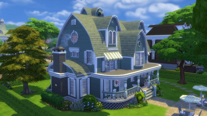 Sims 4 Greenbrier Manor by pollycranopolis at Mod The Sims