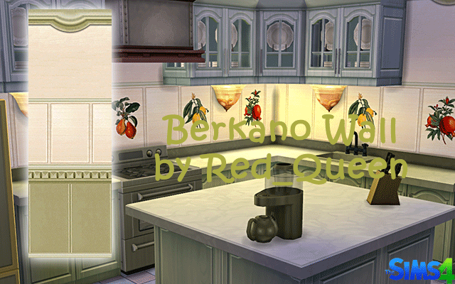 Sims 4 Berkano Wall by Red Queen at ihelensims