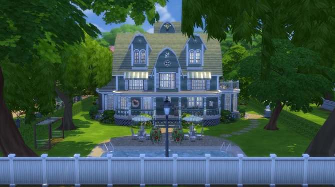 Sims 4 Greenbrier Manor by pollycranopolis at Mod The Sims