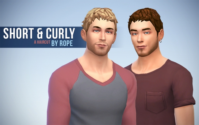 Sims 4 Short And Curly haircut at Simsontherope