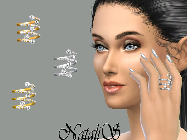 Sims 4 Spring and crystal ring by NataliS at TSR