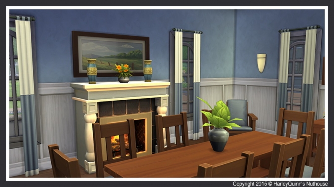 Sims 4 The Greystone house at Harley Quinn’s Nuthouse