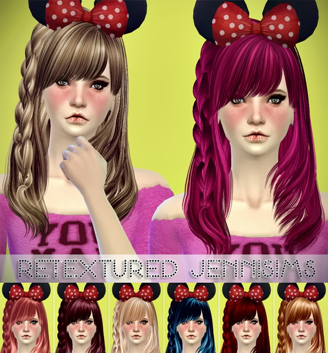 Sims 4 Butterfly 090,086 Hair retextures at Jenni Sims