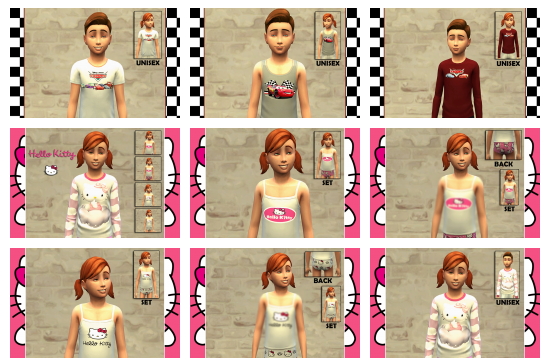 Sims 4 SET KIDS by Bettyboopjade at Sims Artists