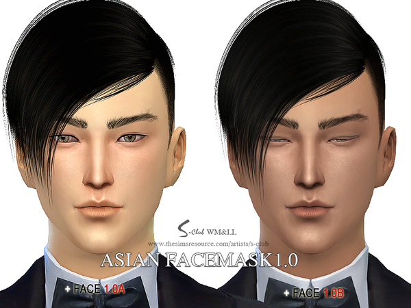 Sims 4 ASIAN Facemask 1.0 by S Club WMLL at TSR