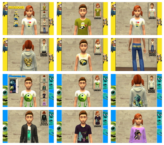 Sims 4 SET KIDS by Bettyboopjade at Sims Artists