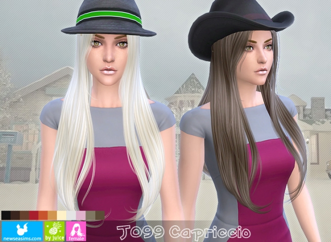 Sims 4 J099 Capriccio hair (Pay) at Newsea Sims 4