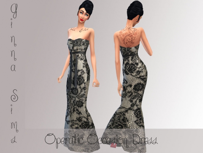 Sims 4 Operatic Occasion Dress by ginnawilson at Mod The Sims