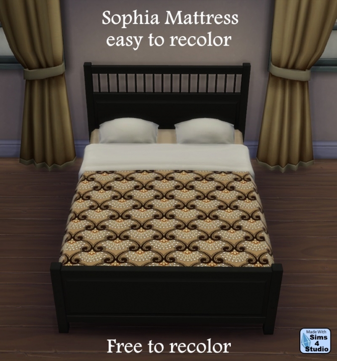 Sims 4 Plain Mattress with Bedding Recolors at Sims 4 Studio
