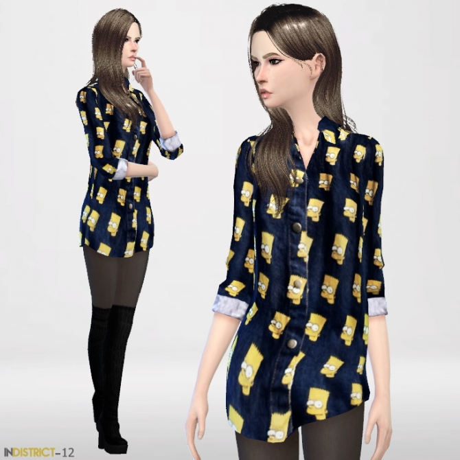 Sims 4 Bart Shirt at InDistrict 12