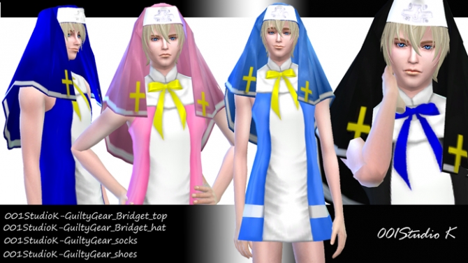 Sims 4 Guilty Gear Bridget Set Male & Female at Studio K Creation