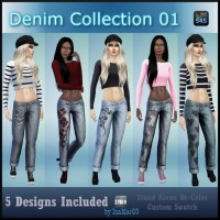 Denim Collection 01 by InaMac69 at Simtech Sims4