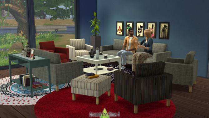 Sims 4 IKEA Living Room by Sandy at Around the Sims 4