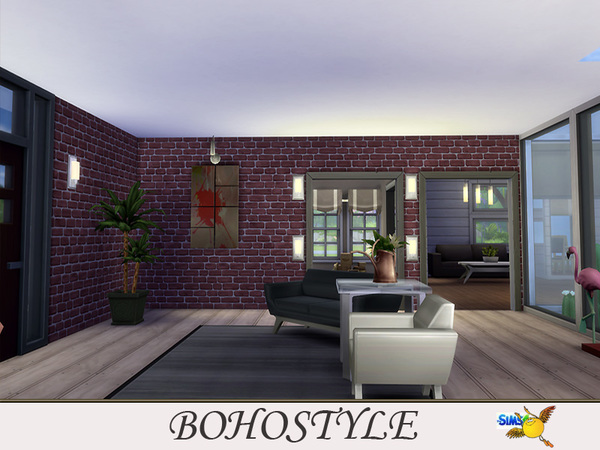 Sims 4 Bohostyle house by Evi at TSR