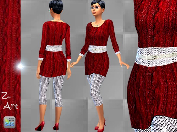 Sims 4 Two In One outfit by Zuckerschnute20 at TSR