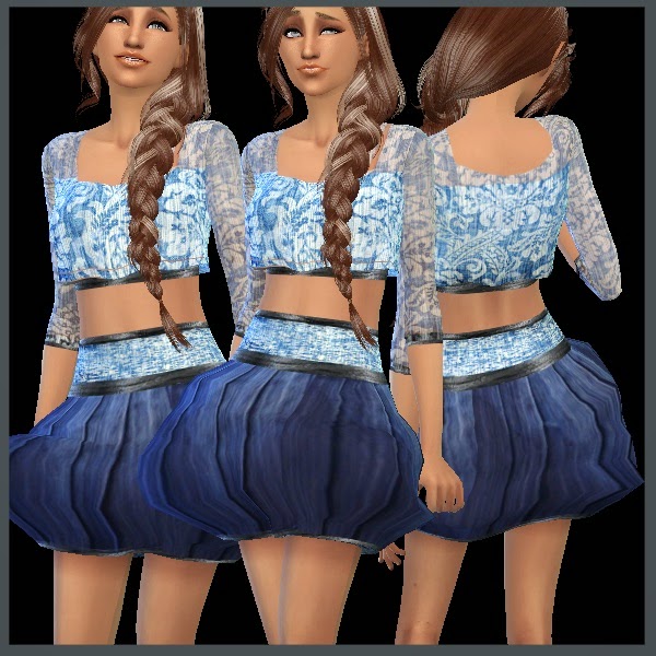 Sims 4 Amberlyns Bubble Dress Recolor at Dachs Sims