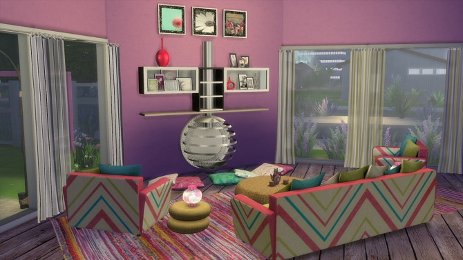 Sims 4 Pink Pearl house at Tacha 75