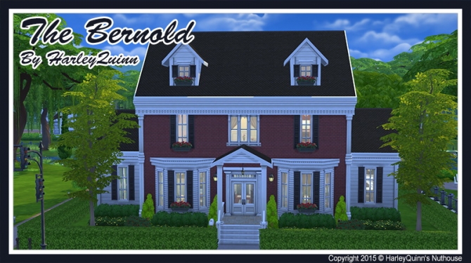 Sims 4 The Bernold house at Harley Quinn’s Nuthouse