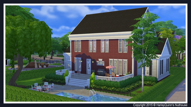 Sims 4 The Bernold house at Harley Quinn’s Nuthouse