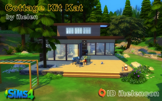 Sims 4 Cottage Kit Kat by ihelen at ihelensims