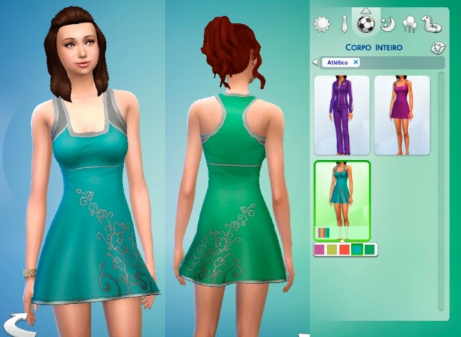 Sims 4 Sporty Dress at My Stuff