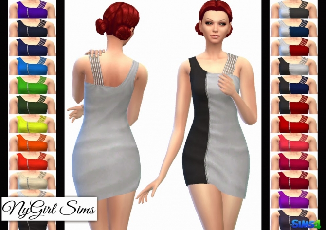 Sims 4 TS3 DJ Casual Conversion Dress at NyGirl Sims