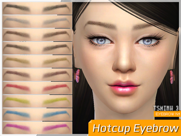 Sims 4 Hotcup Eyebrow by tsminh 3 at TSR