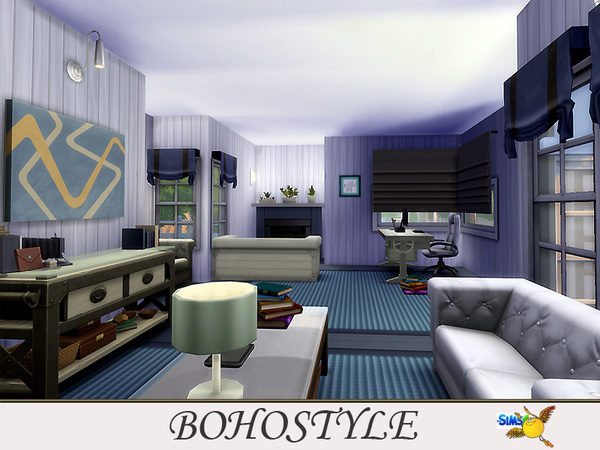Sims 4 Bohostyle house by Evi at TSR