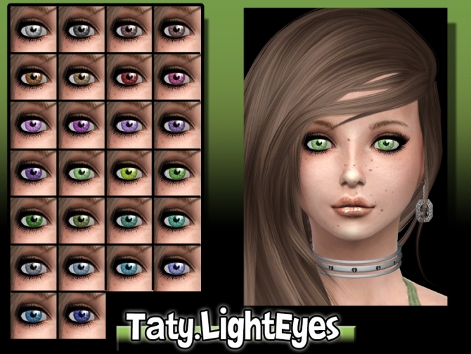 Sims 4 Light eyes at Taty – Eámanë Palantír