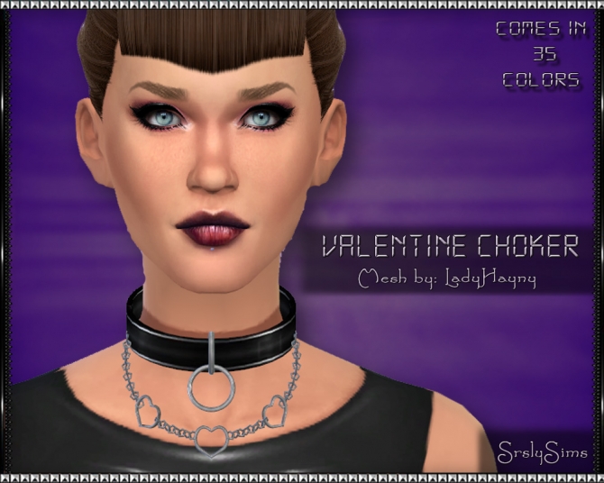 Sims 4 Valentine Choker at SrslySims