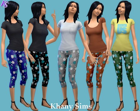 Sims 4 Carnaval leggings courts at Khany Sims