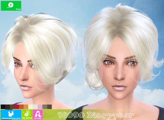 Sims 4 YU090 Disappear hair (Free) at Newsea Sims 4