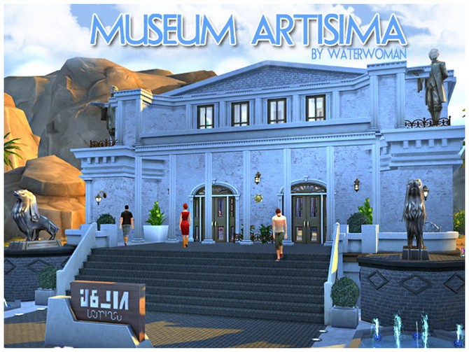 Sims 4 Museum Artisima by Waterwoman at Akisima