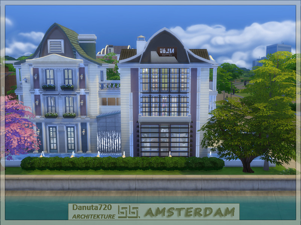 Sims 4 Amsterdam house by Danuta720 at TSR