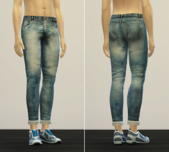 Jeans V2 for males at Rusty Nail » Sims 4 Updates
