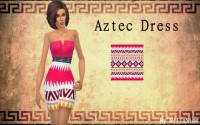 AZTEC dress by Milia at Sims Artists