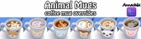 Animal and Galaxy coffee mug overrides! at Annachibi’s Sims