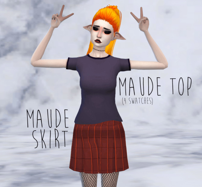 Sims 4 Maude Outfit at Lilly Sims