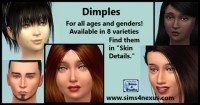 Dimples by SamanthaGump at Sims 4 Nexus