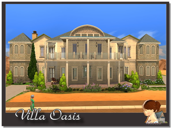 Sims 4 Oasis villa by evanell at TSR