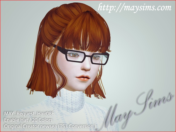 Sims 4 Request Hair 08F (Newsea) at May Sims