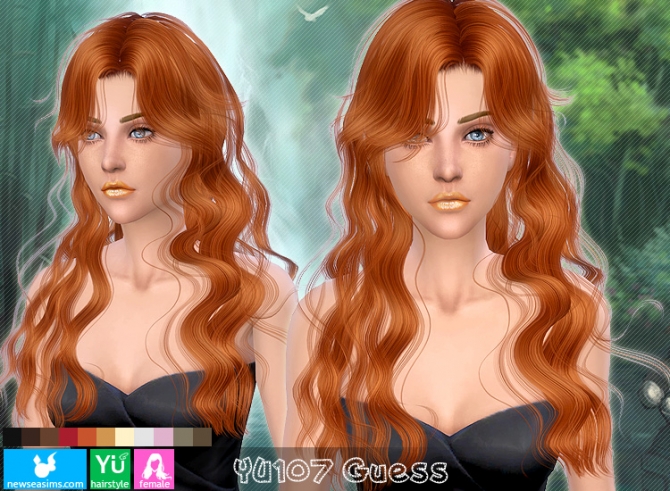 Sims 4 YU107 Guess hair (Pay) at Newsea Sims 4