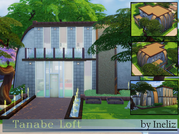 Sims 4 Tanabe Loft by Ineliz at TSR