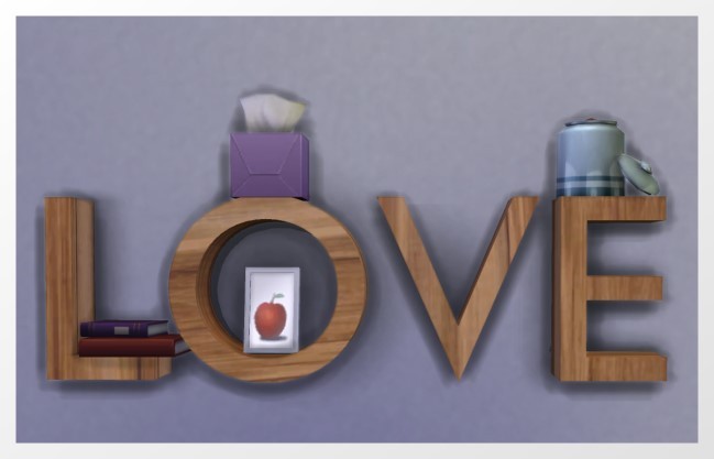 Sims 4 LOVE sculpture recolors by Oldbox at All 4 Sims