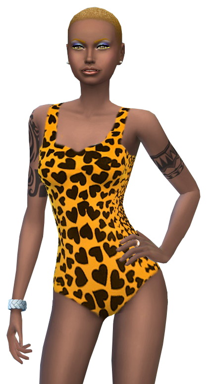 Sims 4 Heart Swimsuit at Annett’s Sims 4 Welt