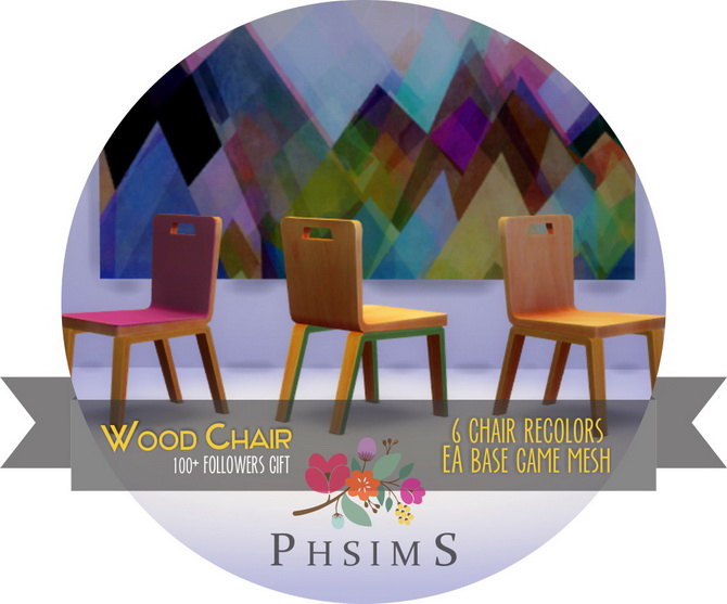 Sims 4 Wood chair at PHSIMS