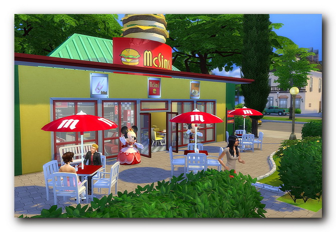 Sims 4 Sims street at Architectural tricks from Dalila