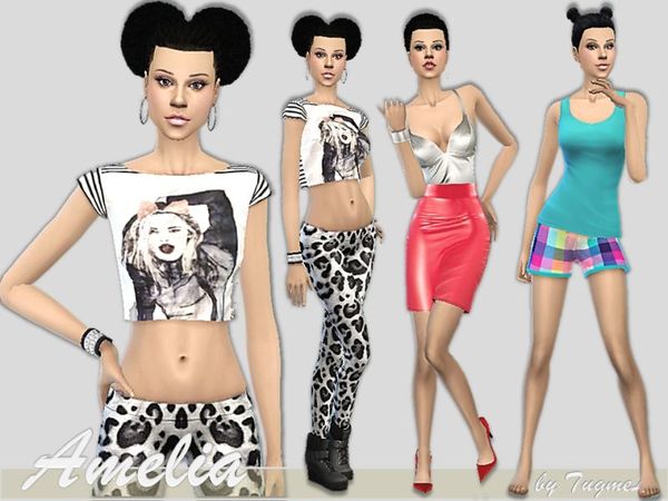 Sims 4 Amelia by TugmeL at TSR